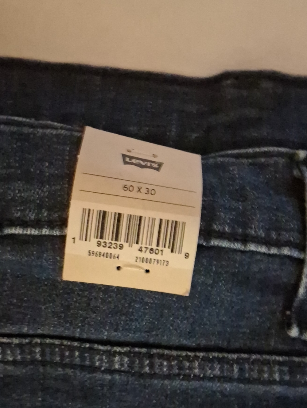 Levis 502 Taper Fit Jeans - Stretch 60x30 NWT - Picture 4 of 5